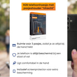 Details van Samsung A57 smartphone cover met pasjeshouder