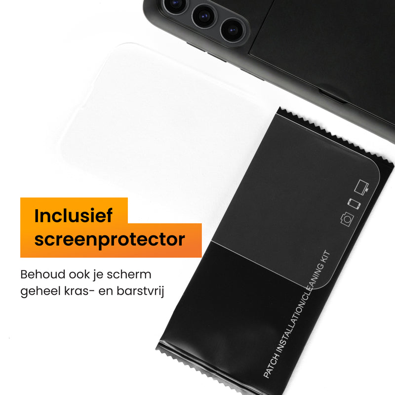 Samsung A57 hoes met screenprotector