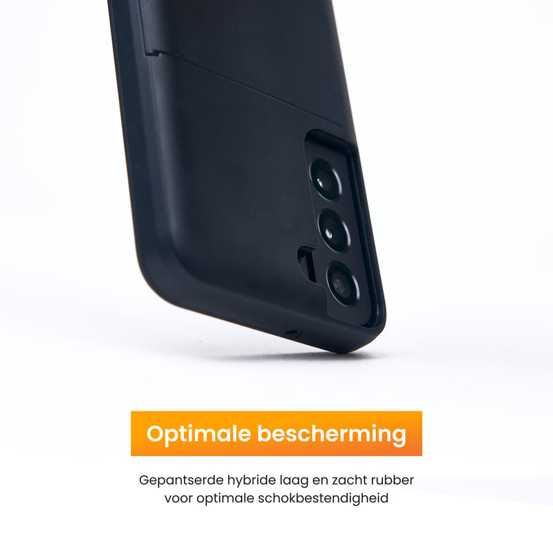 Telefoonhoes Samsung S25 met valbescherming dankzij gepantserde hybride laag