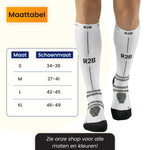 R2B Sport Compressiekousen Wit Dames/Heren - Compressiesokken hardlopen