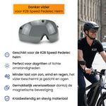 R2B Donker en Magnetisch Helm Vizier - Geschikt voor de Speed Pedelec Helm van R2B