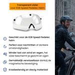 R2B Transparant en Magnetisch Helm Vizier - Voor de Speed Pedelec Helm van R2B