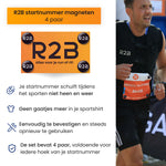 R2B Startnummer magneten - Set van 4 Paar (8 magneten)