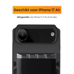 Zwart telefoonhoesje geschikt voor de iPhone 17 Air