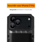 Zwart telefoonhoesje geschikt voor de iPhone 17 pro