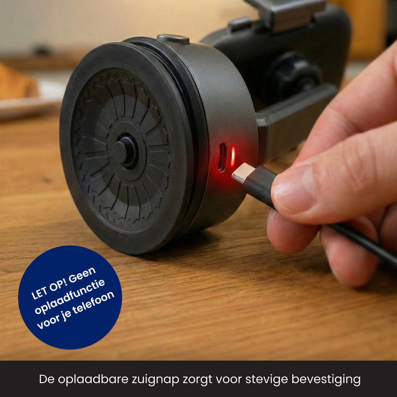 telefoonhouder auto met elektrische vacuüm zuignap 