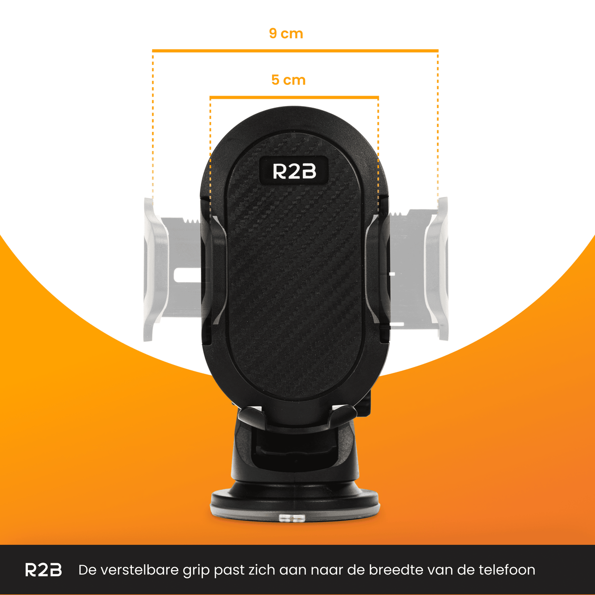 R2B Telefoonhouder Auto Met Zuignap - Raam Ventilatierooster Dashboard - Telefoonhouder auto
