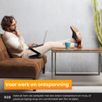 R2B Laptoptafel Verstelbaar - Ergonomisch, Koelend & Draagbaar - Inclusief Muisplateau – Zwart