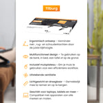 R2B Laptoptafel Verstelbaar - Ergonomisch, Koelend & Draagbaar - Inclusief Muisplateau – Zwart