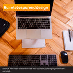 R2B Laptop Standaard - 360° Rotatie & Verhogend - Stevig Aluminium & Ergonomisch – Zilver