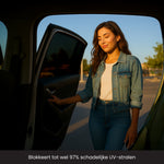 Zonwering auto blokkeert uv stralen