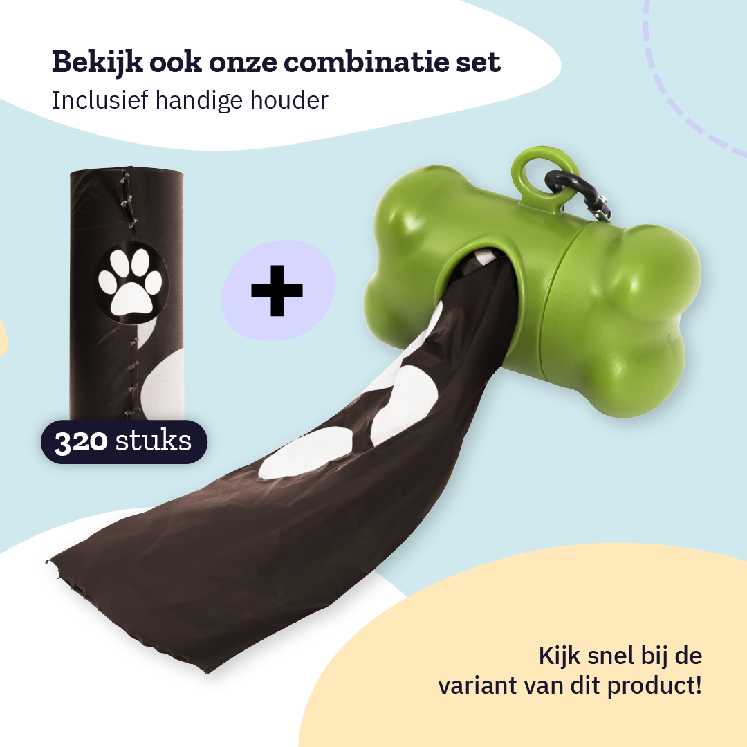 All 4 Pets Supply Hondenpoepzakjes 100% Biologisch Afbreekbaar - 320 stuks