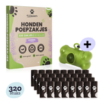 All 4 Pets Supply Hondenpoepzakjes inclusief houder - 320 stuks - Lavendel geur