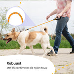 All 4 Pets Supply Reflecterende Hondenriem - 3 meter - Oranje