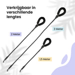 All 4 Pets Supply Reflecterende Hondenriem - 3 meter - Zwart