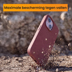 R2B iPhone 13 hoesje met MagSafe - Incl. Screenprotector - Roodbruin