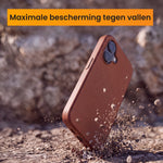 R2B iPhone 17 hoesje met MagSafe - Incl. Screenprotector - Roodbruin