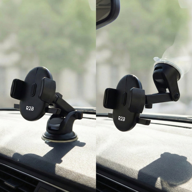 Auto telefoonhouder dashboard met verstelbare kijkhoek op voorruit