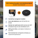Auto telefoonhouder dashboard met pad details R2B met verstelbare arm 360 graden draaibare kop en stevige zuignap bevestiging