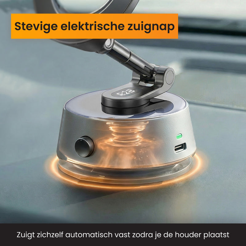 autohouder met elektrische zuignap 