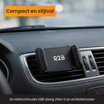 Autohouder ventilatierooster compact en stijlvol bevestigd in auto luchtrooster