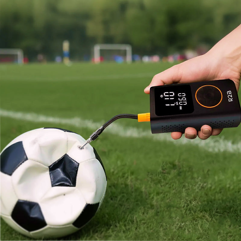 ballenpomp die gebruikt wordt voor een voetbal