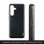 Samsung S24 FE cover met pashouder behoud toegang tot vergrendelingsknop en volume
