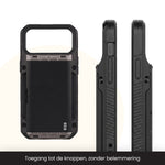 R2B iPhone 18 Pro Max Hoesje met Pasjeshouder - Incl. Screenprotector - 4 Pasjes