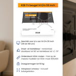R2B TV Beugel 14 t/m 55 Inch - Draaibaar & Kantelbaar - VESA 400x400 - Stevig & Kabelgeleider