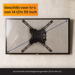 R2B TV Beugel 14 t/m 55 Inch - Draaibaar & Kantelbaar - VESA 400x400 - Stevig & Kabelgeleider