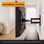 R2B TV Beugel 14 t/m 55 Inch - Draaibaar & Kantelbaar - VESA 400x400 - Stevig & Kabelgeleider