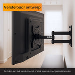 R2B TV Beugel 14 t/m 42 Inch - Draaibaar & Kantelbaar - VESA 200x200 - Stevig & Kabelgeleider