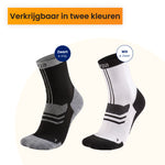 R2B Sport Compressiesokken Dames/Heren - Zwart/Grijs