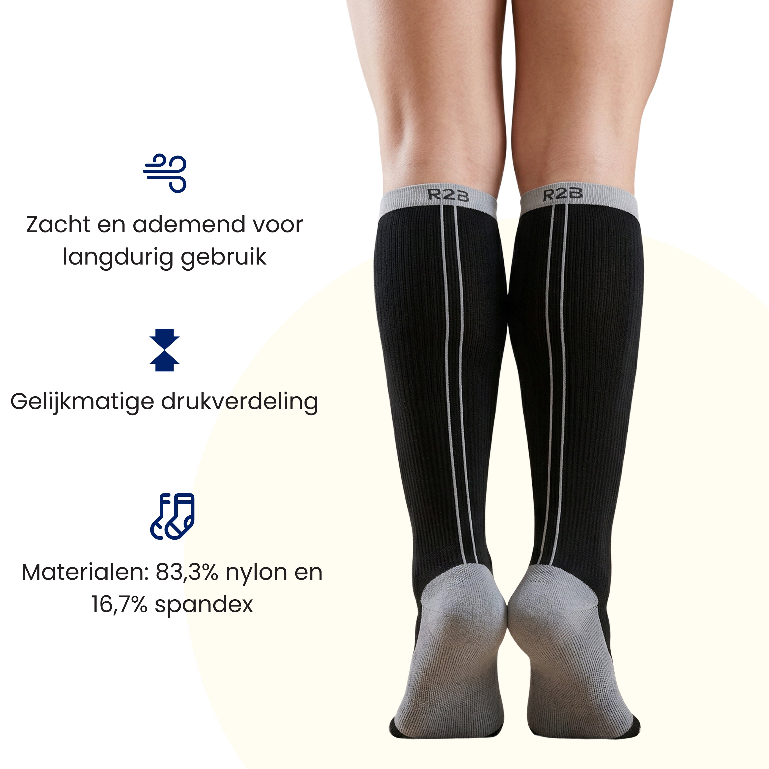 compressie sokken voor dames tijdens krachttraining 