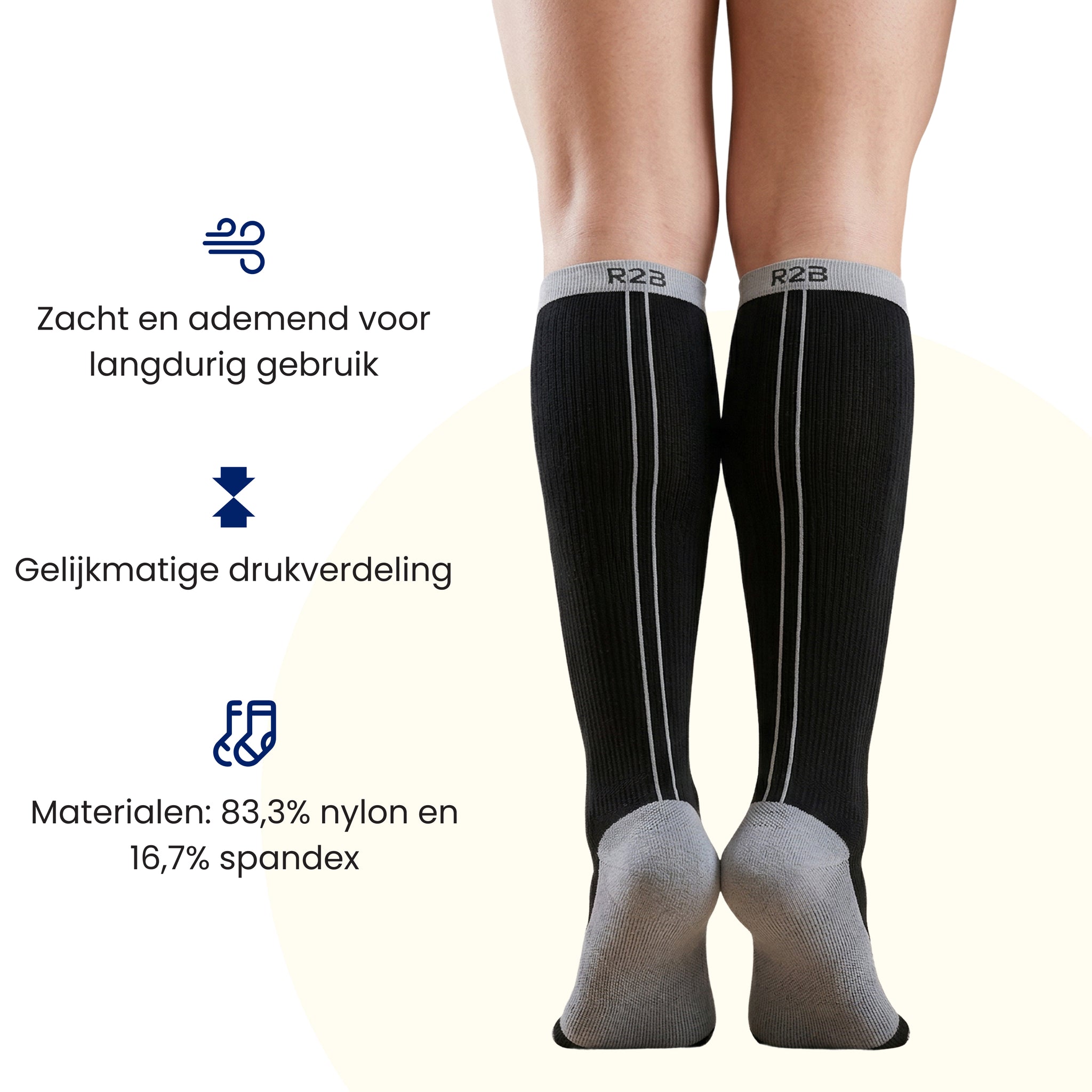 compressie sokken voor dames tijdens krachttraining 