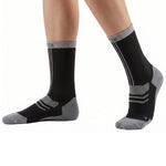 R2B Sport Compressiesokken Dames/Heren - Zwart/Grijs