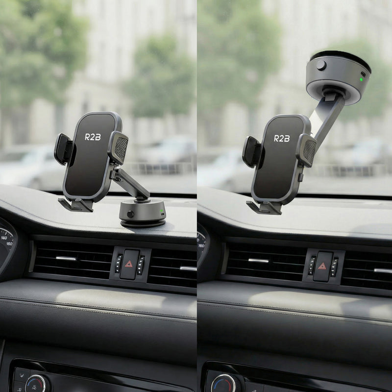 dashboard telefoonhouder die ook op het raam gemonteerd kan worden