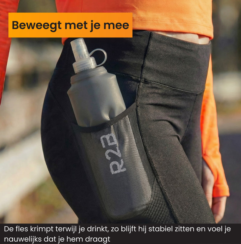 drinkfles hardlopen die goed blijft zitten