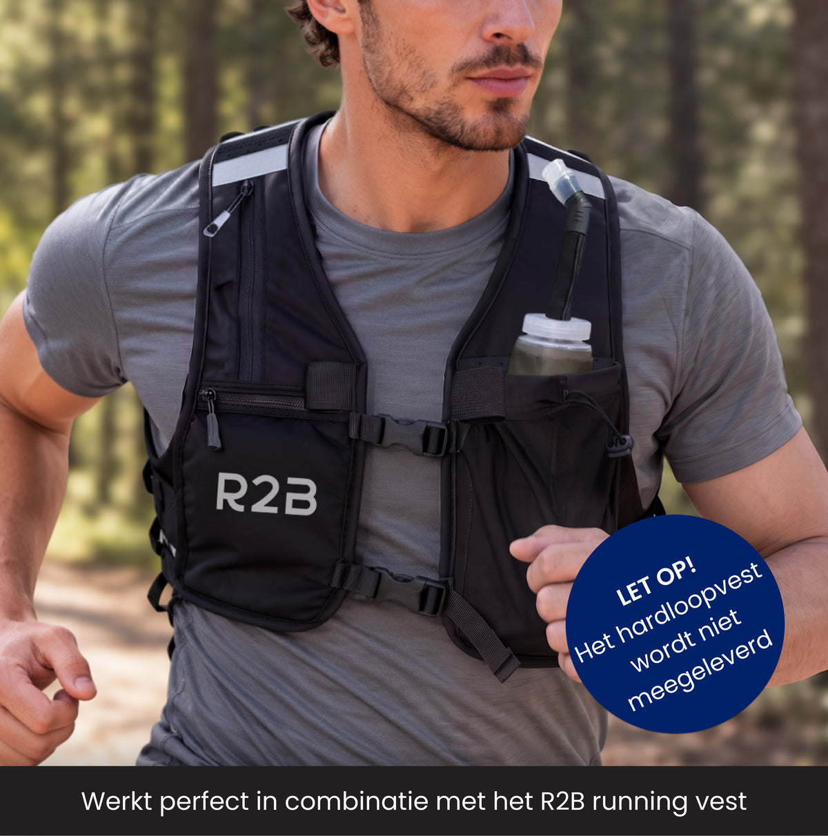 R2B Soft Flask 500 ML met Rietje / Drink Straw