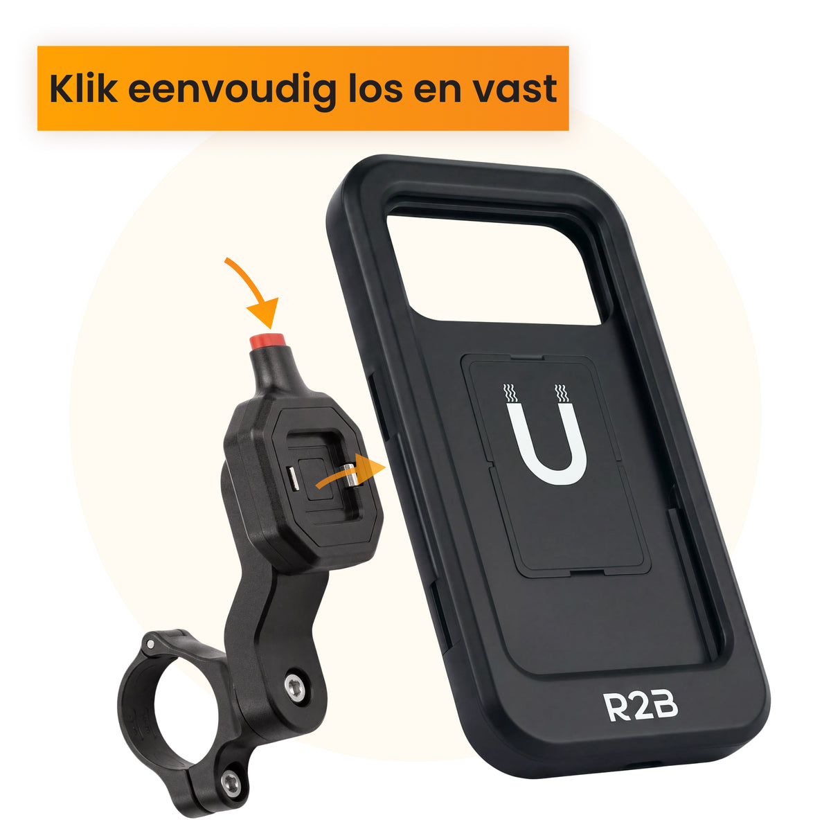 R2B Telefoonhouder Fiets Waterdicht - Waterdichte Fietshouder Telefoon