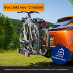 R2B Bike Carrier Car - Suitable for 2 Bicycles - Foldable and Tiltable - 60 KG Load Capacity - 13 Pin