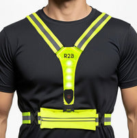 hardloopvest met verlichting en telefoonhouder