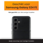 Zwart Samsung S24 FE Hoesje 