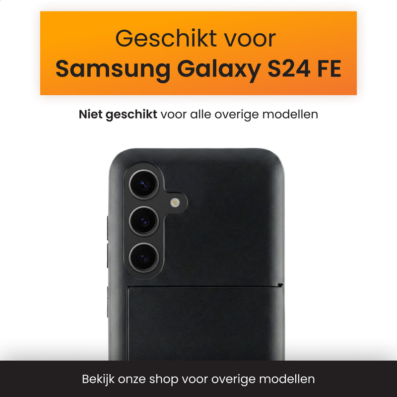 Zwart Samsung S24 FE Hoesje 