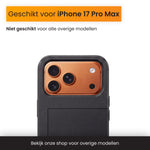 R2B iPhone 17 Pro Max Hoesje met Pasjeshouder - Incl. Screenprotector - 3 Pasjes