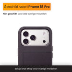 R2B iPhone 18 Pro Hoesje met Pasjeshouder - Incl. Screenprotector - 3 Pasjes