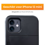 iPhone 12 Mini beschermhoes met plek voor pasjes waar pasje in wordt gedaan