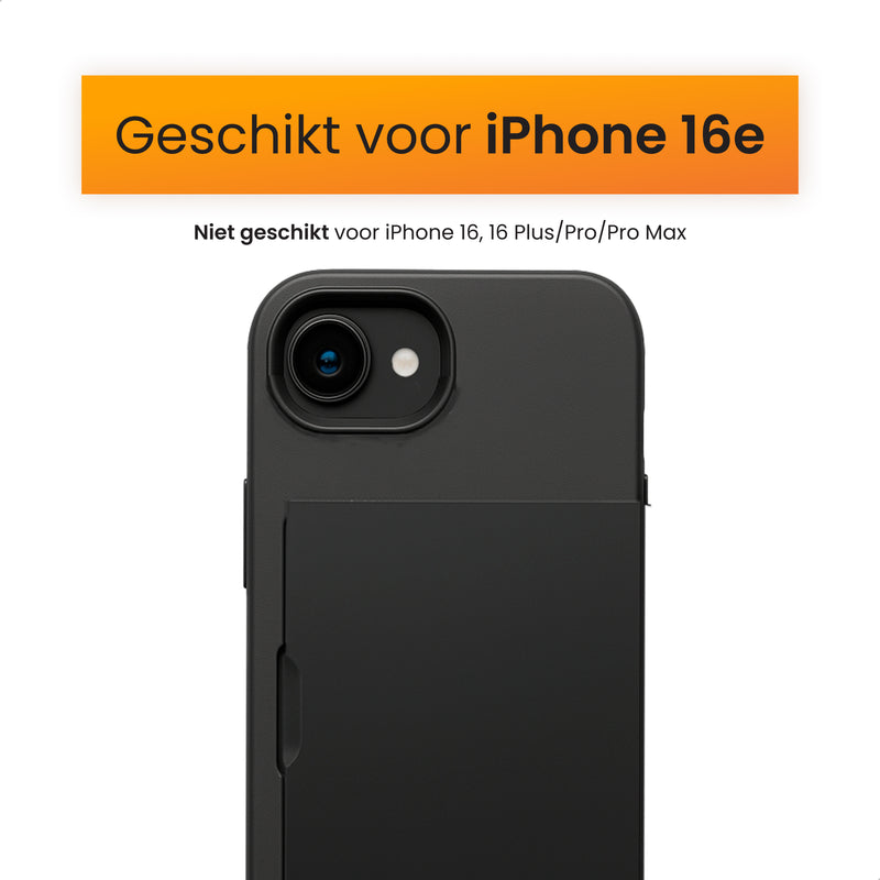 Zwart iPhone 16e Hoesje