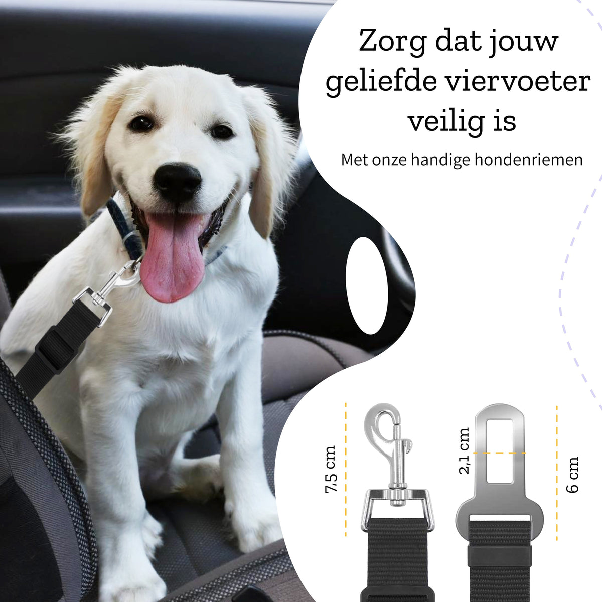 Hondendeken Auto Achterbank - Met 2 Gratis Hondengordels & Opbergzak