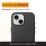 R2B iPhone 15 hoesje met MagSafe - Incl. Screenprotector - Zwart